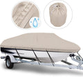 Waterproof Trailerable Boat Cover, Fits 17-19 ft V-Hull Tri-Hull Runabouts T773