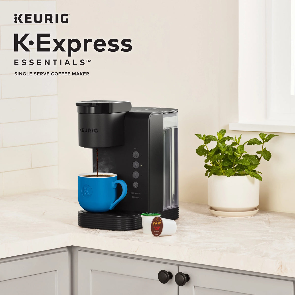 Black Single Serve K-Cup Pod Coffee Maker X1069
