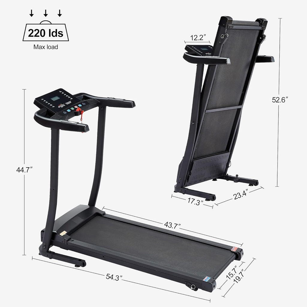 2.5 HP Folding Treadmill with 3-Speed Incline Adjustment G359808