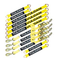 Complete Axle Strap Tie Down Kit with Snap Hook Ratchet Straps Yellow I129867