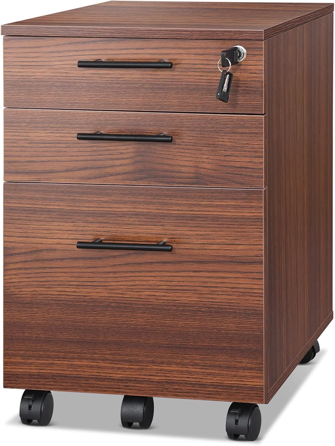 3 Drawer Mobile File Cabinet with Lock N26927