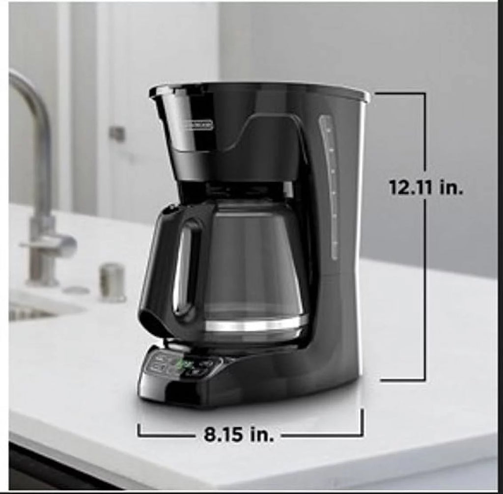 12 Cup Programmable Black Coffee Maker M52490