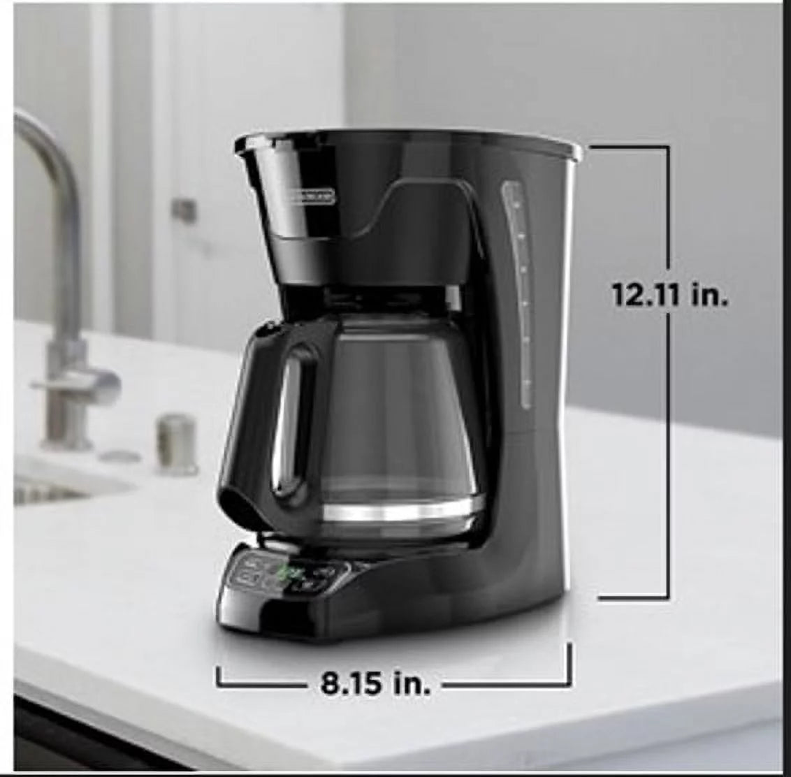 12 Cup Programmable Black Coffee Maker M52490