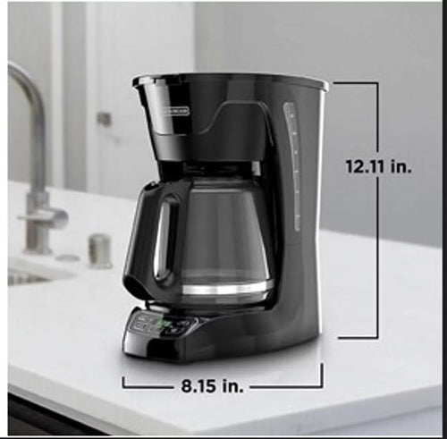 12 Cup Programmable Black Coffee Maker M52490