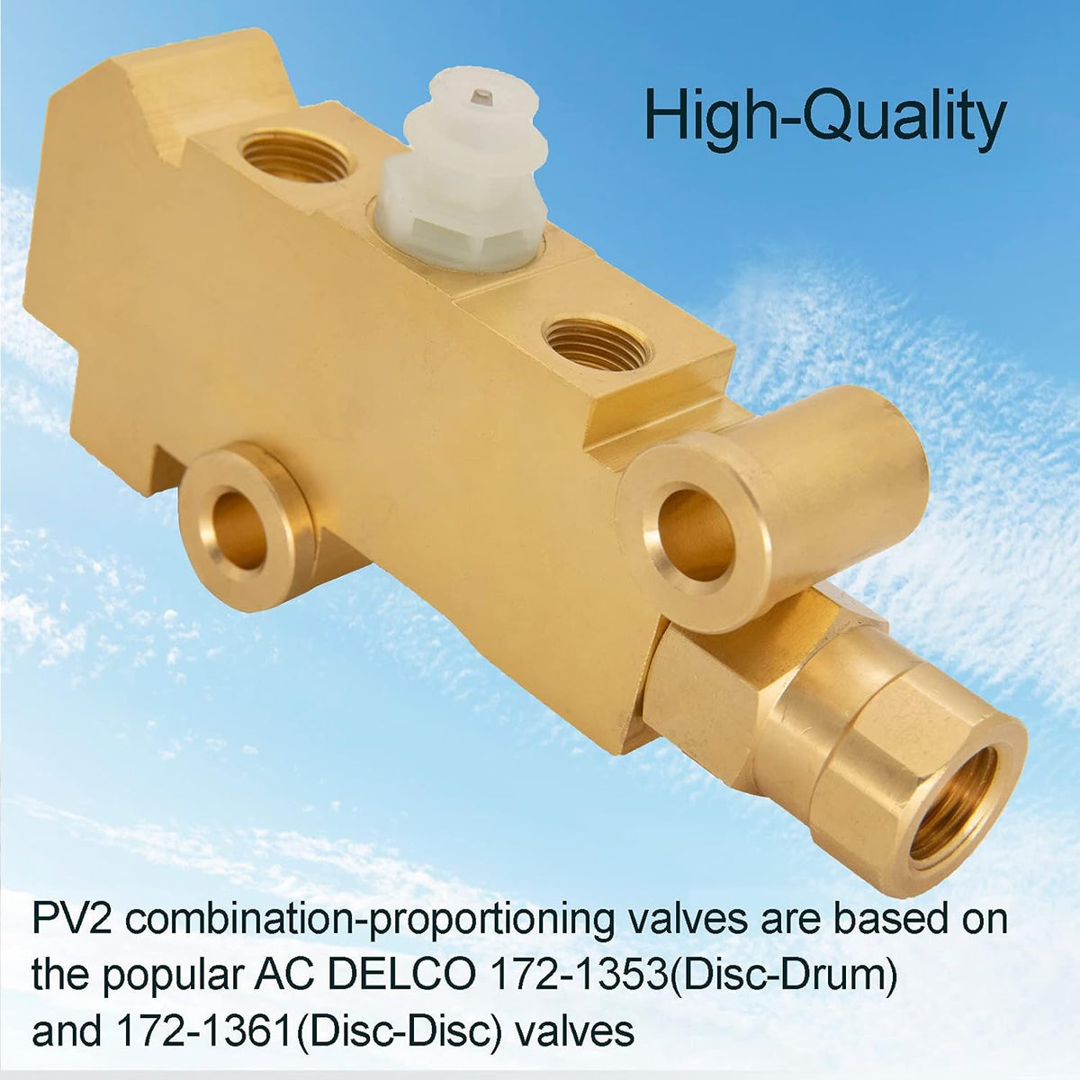 Brass Disc Front Drum Rear Brake Proportioning Valve Pack of 2 J739481