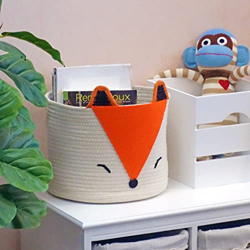 Orange Fox Storage Basket Medium D9050