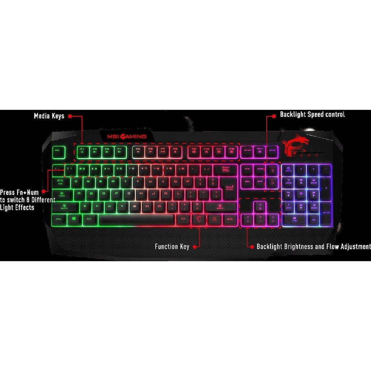 RGB Gaming Keyboard J900942