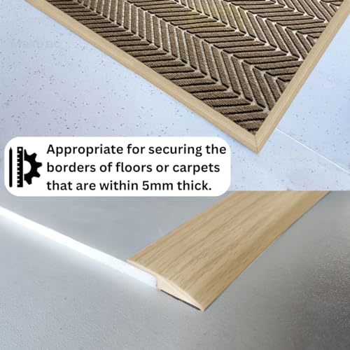 Self Adhesive Floor Transition Strip Edge Trim 120 inches Light Brown Coffee P95925
