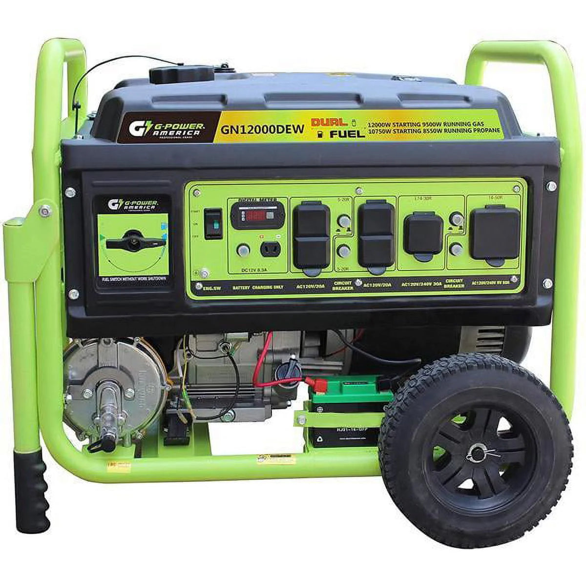 12000W Dual Fuel Portable Generator with 479cc 18-HP Engine M943253