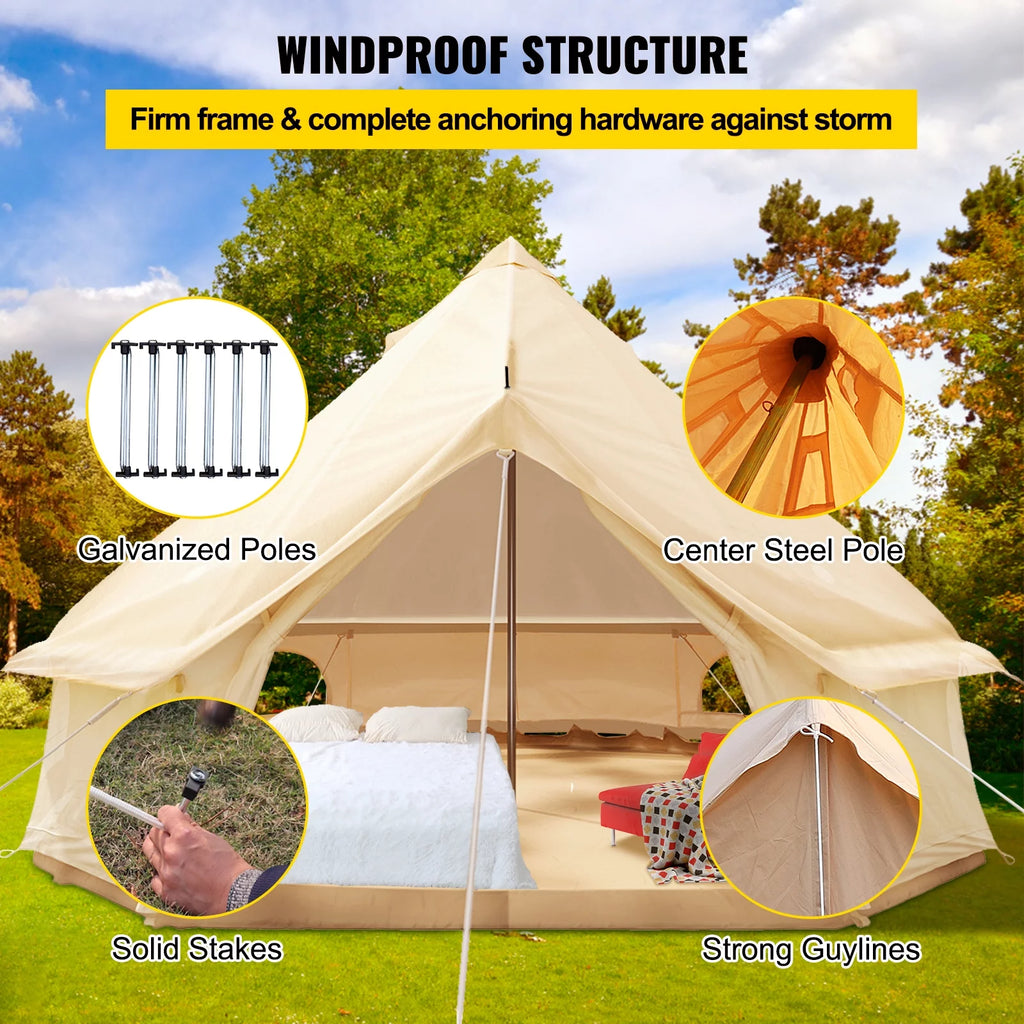 Waterproof Cotton Canvas Bell Tent I9477