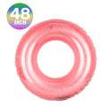 Transparent Glitter Inflatable Swimming Pool Float Ring S38900