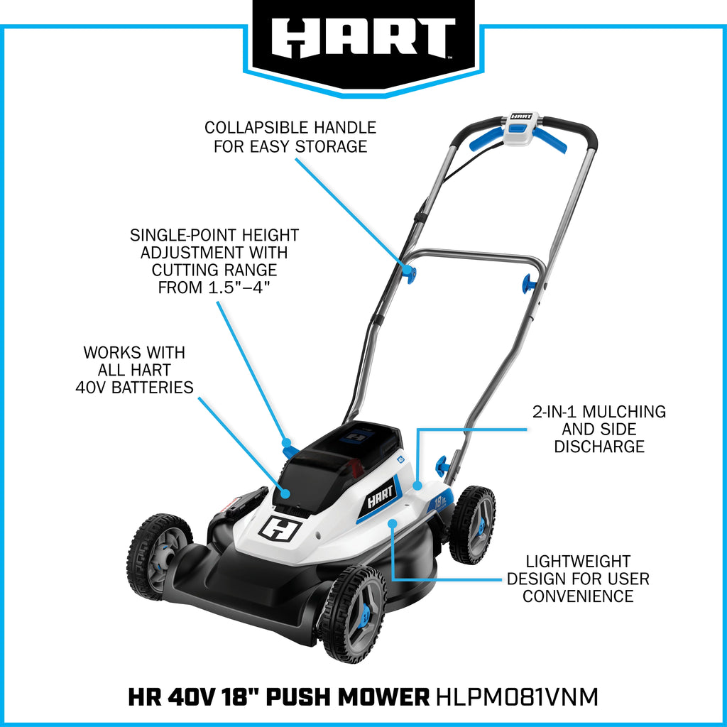 Cordless 18-inch Push Mower Kit N6766