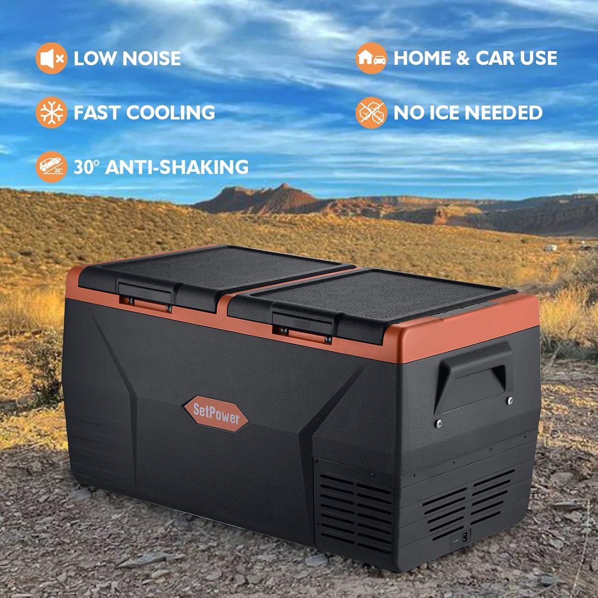 12 Volt Dual Zone Portable Refrigerator E622