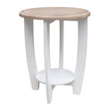 2 Tiers Wooden Round End Table L29596