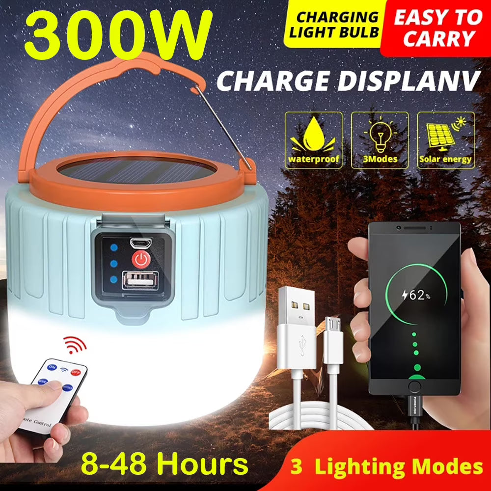 Solar Camping LED Lantern USB Rechargeable K123