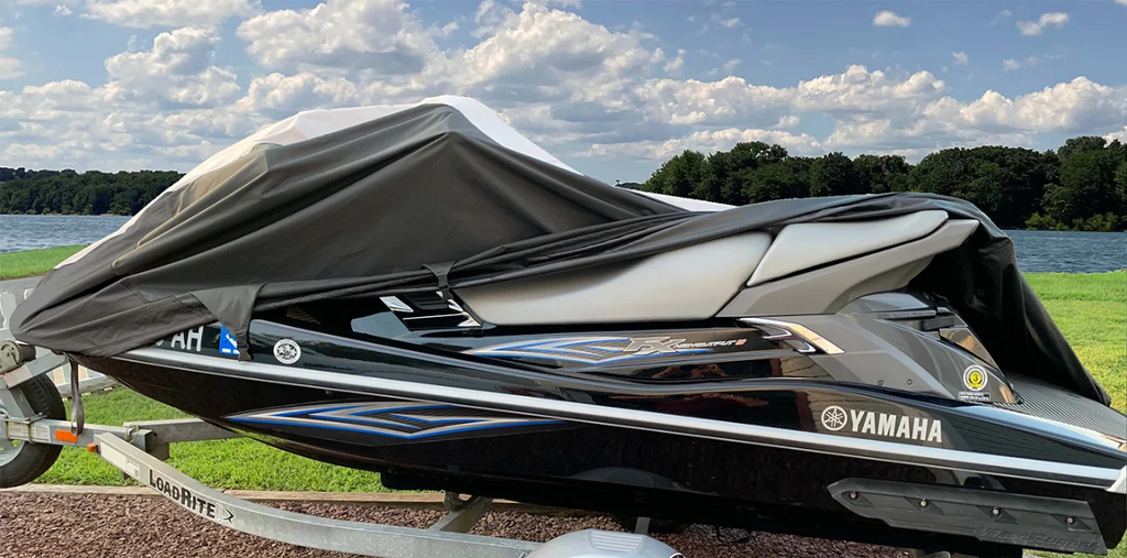 Black/Grey Jet Ski Watercraft Cover E939