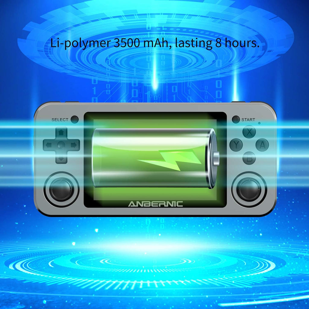 Handheld Game Console with 64G TF Card 3.5 inch IPS Screen R5653