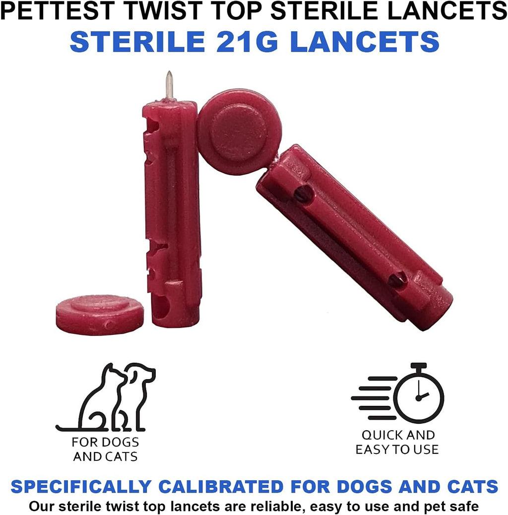 21g Twist Top Pet Lancets Pack of 2 V1305