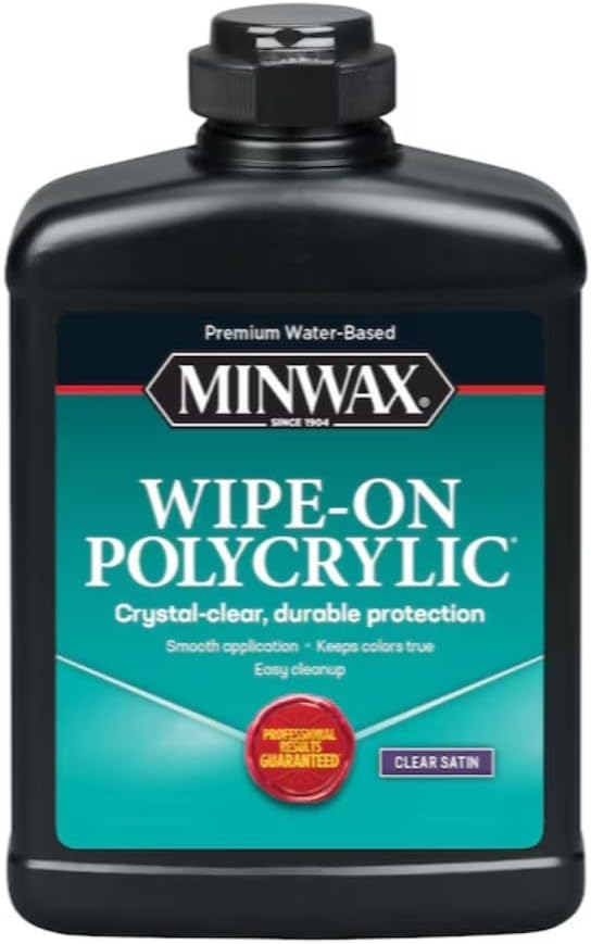 Clear Wipe-On Poly Water-Based Polyurethane, Satin D403