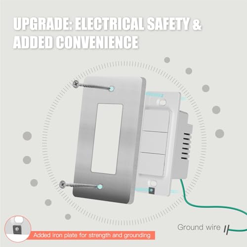 Zigbee Smart Switches, No Neutral Wire, Single Pole Light Switch A694