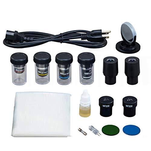 40X-2000X Binocular Lab Compound Microscope with Double Layer Mechanical Stage U249