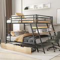 Twin Size Wood Low Loft Bed with Ladder White L7427