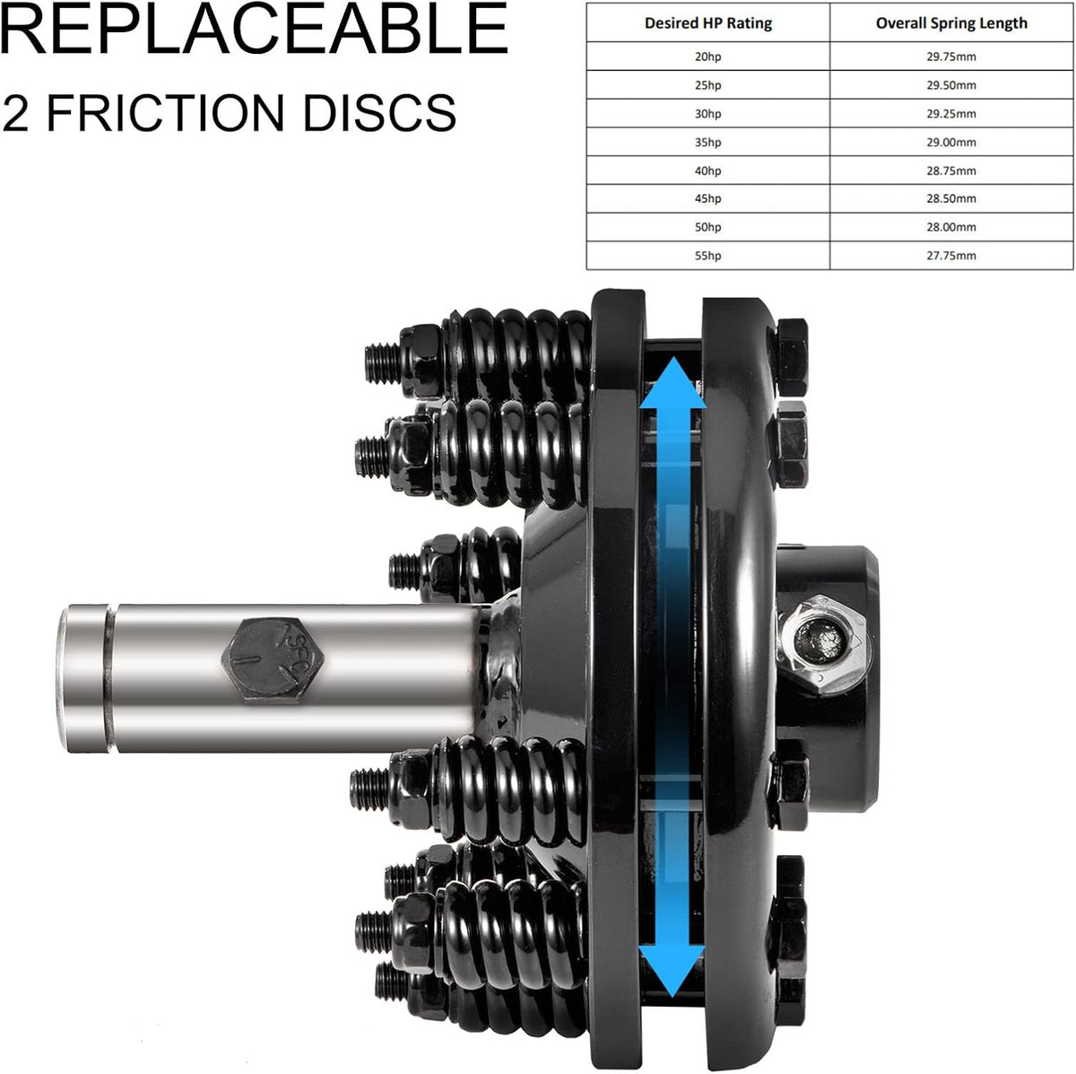 1 3/8 PTO Slip Clutch Carburized Steel Adjustable C820429