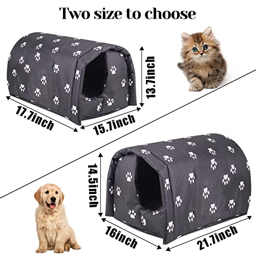 Waterproof Outdoor Cat House Black C32063