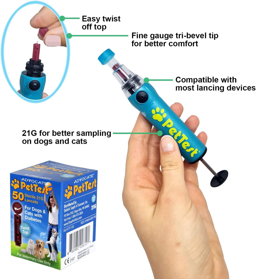 21g Twist Top Pet Lancets Pack of 2 V1305