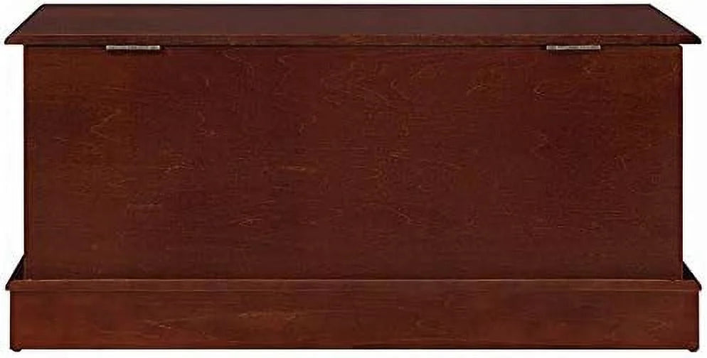 Warm Brown Cedar Lined Wood Storage Blanket Chest Trunk I544