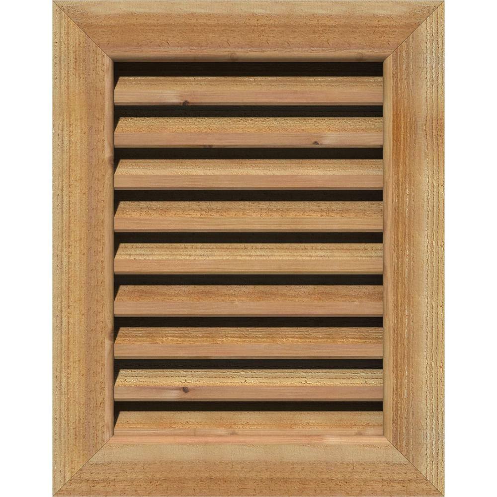 Unfinished Functional Rough Vertical Gable Vent N2668