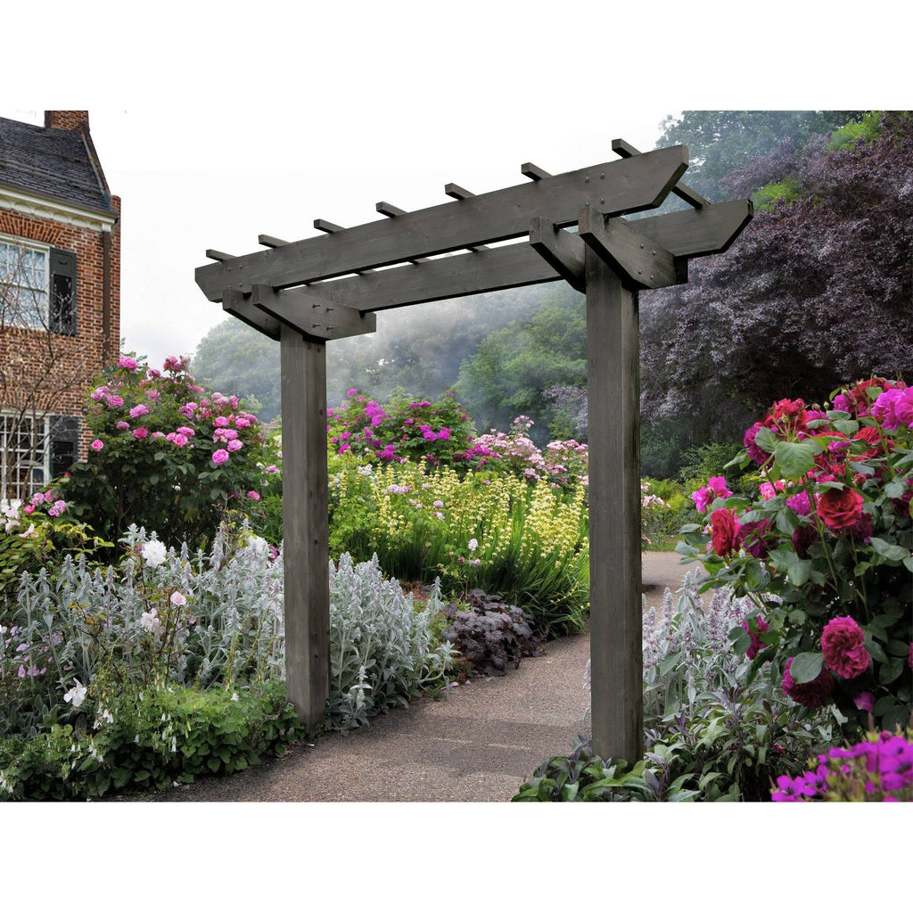 72 inch x 90 inch Charcoal Cedar Arbor B741538