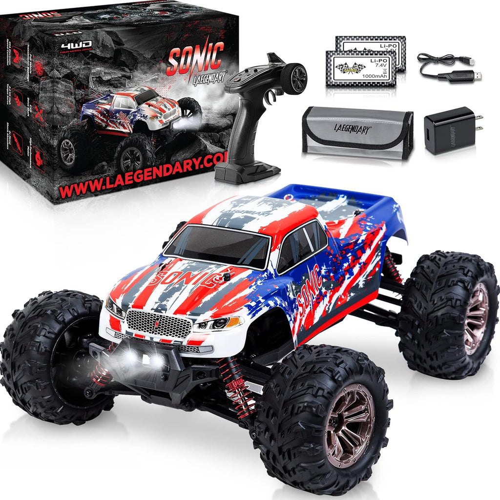 Off Road Remote Control Car 4x4 Truck 1:16 Scale Black Yellow H25904