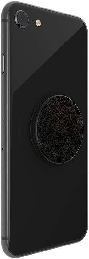 Black Vegan Leather PopGrip Expanding Stand and Grip L645