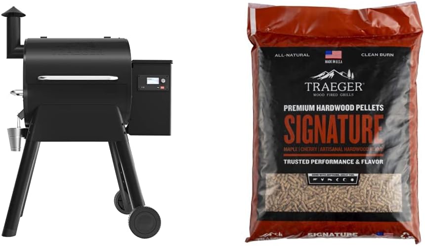 Bronze Wood Pellet Grill and Smoker with Wifi L95052