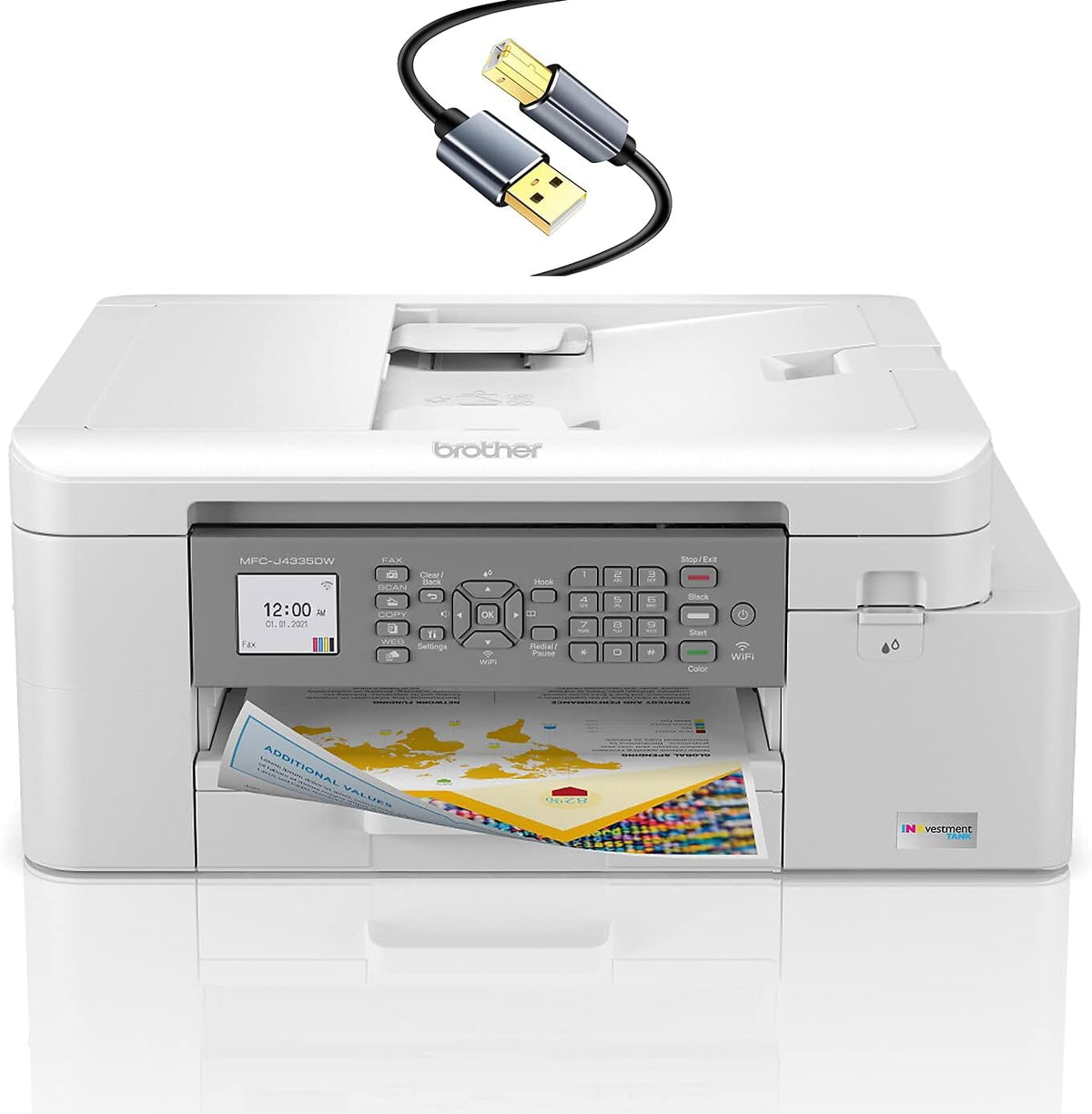 Wireless Color All-in-One Inkjet Printer, Silver O5000