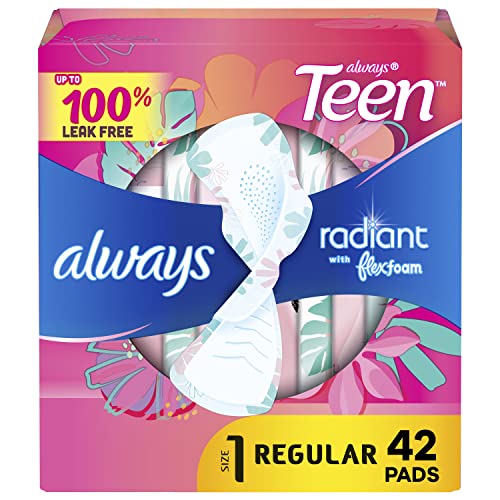 42 Count Regular Absorbency Feminine Pads with Wings E285214