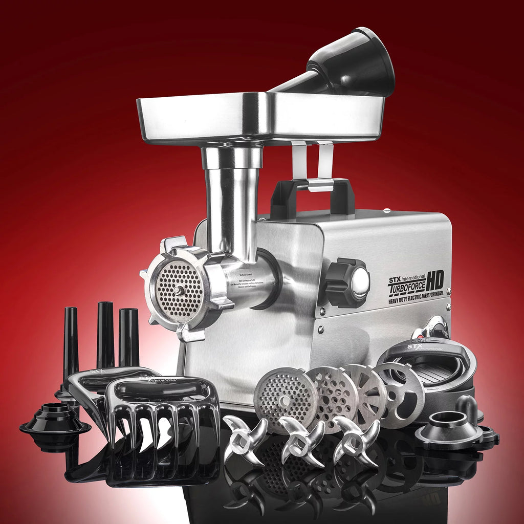 Heavy Duty Electric Meat Grinder with 4 Grinding Plates F402