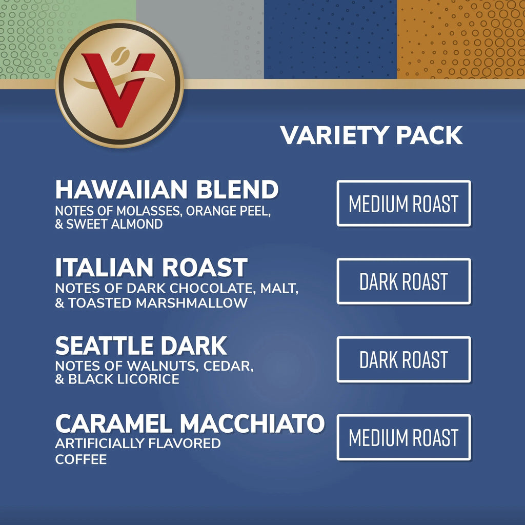 Medium-Dark Roast Coffee Variety Pack, 96 Count Single Serve Coffee Pods C88313