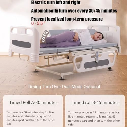 Electric Nursing Bed with Breathable Mattress Y12644