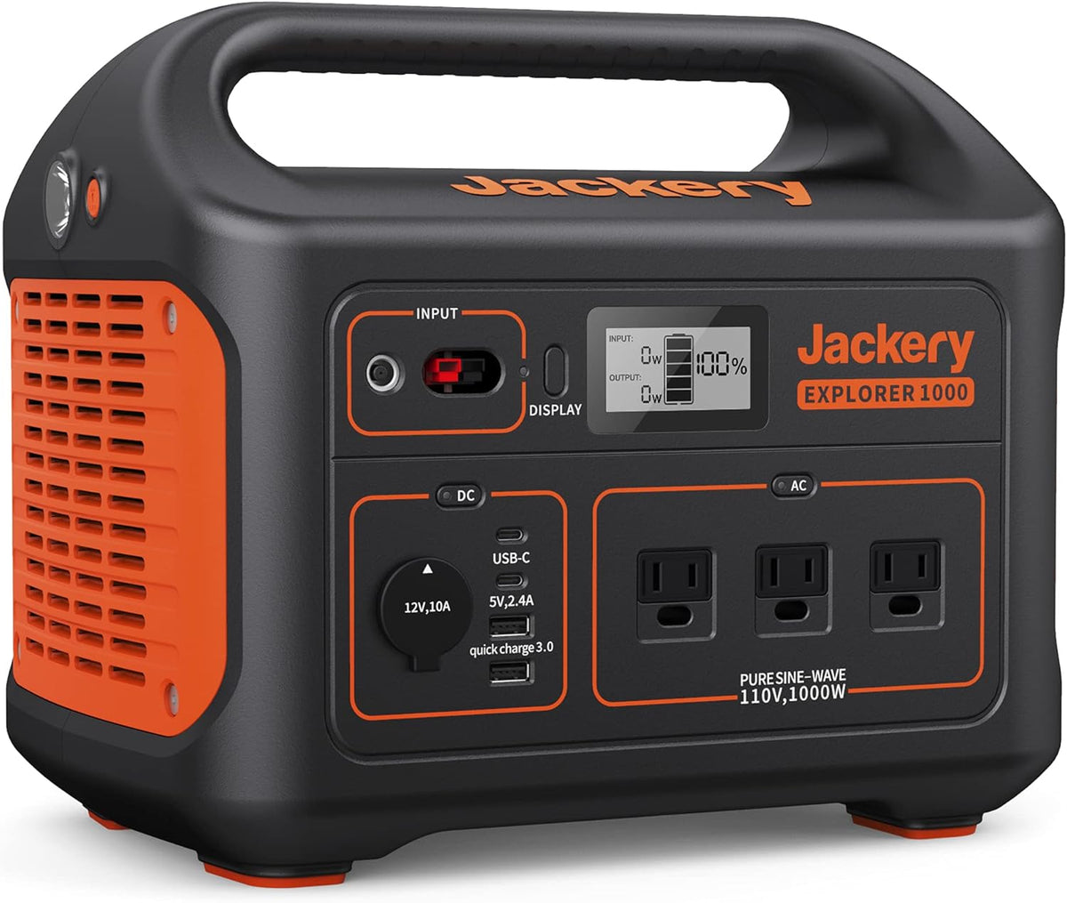 1002Wh Portable Power Station with 3 AC Outlets P3044