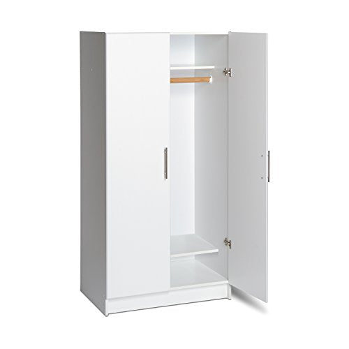 Gray 32" Storage Cabinet with Hanging Rail and Shelves G4764