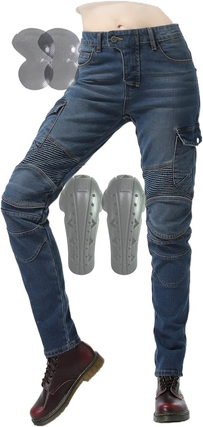 Blue Upgrade Removable Cycling Jeans E6287