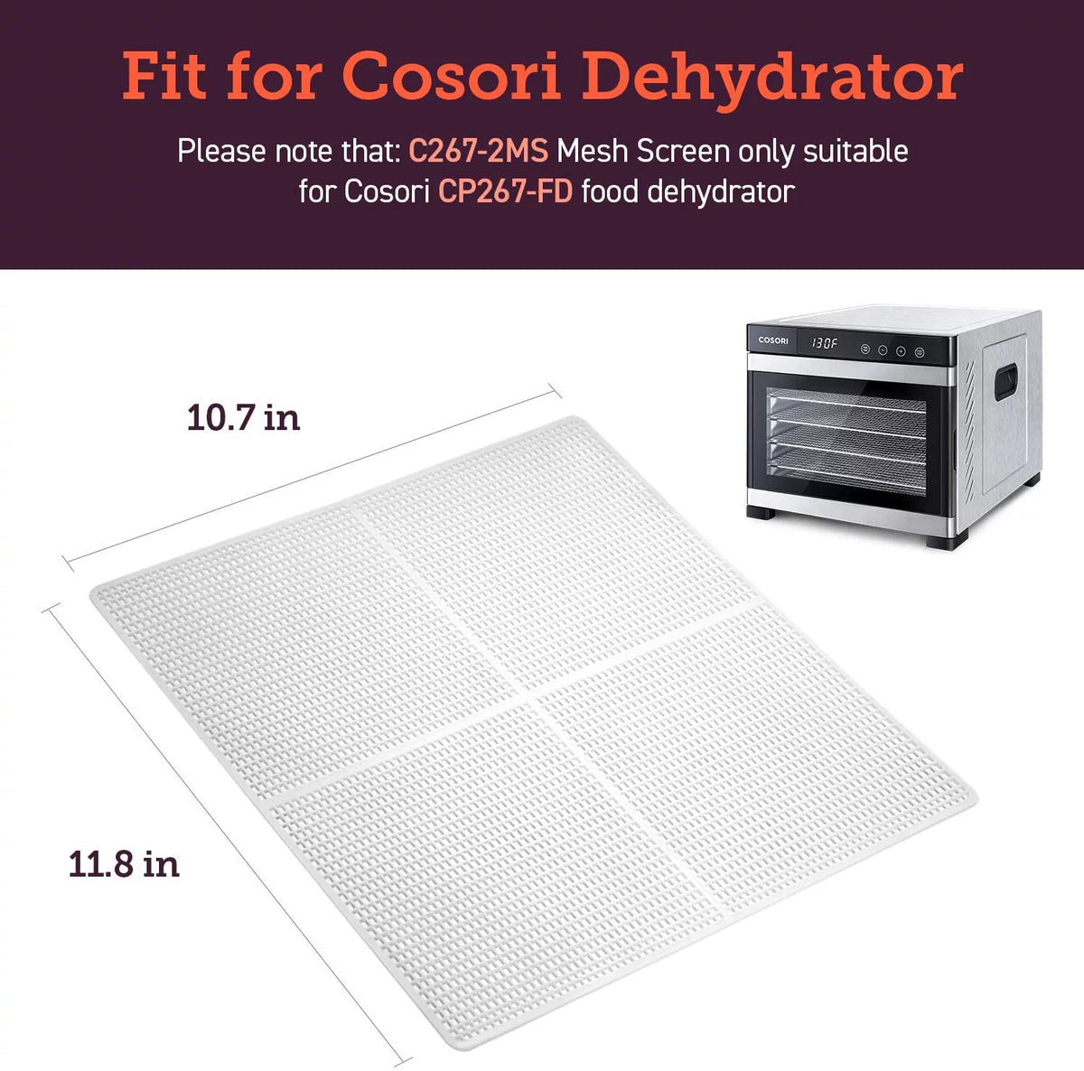 6 Stainless Steel Trays Food Dehydrator with Digital Timer and Temperature Control O62460