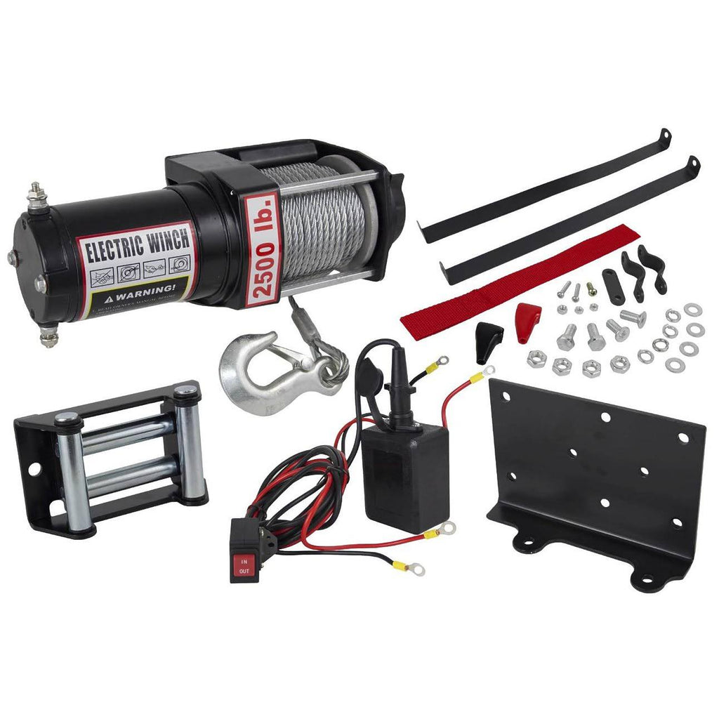 2500lb ATV Winch Assembly 1.07hp 153:1 Gear Ratio W237910