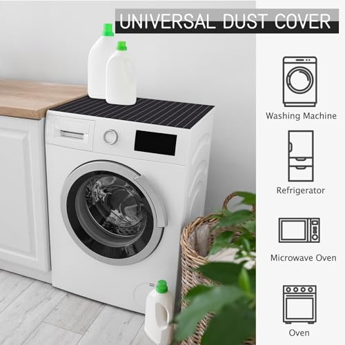 23.6 x 23.6 inches Anti-Slip Washing Machine Top Cover with Storage Bags L140