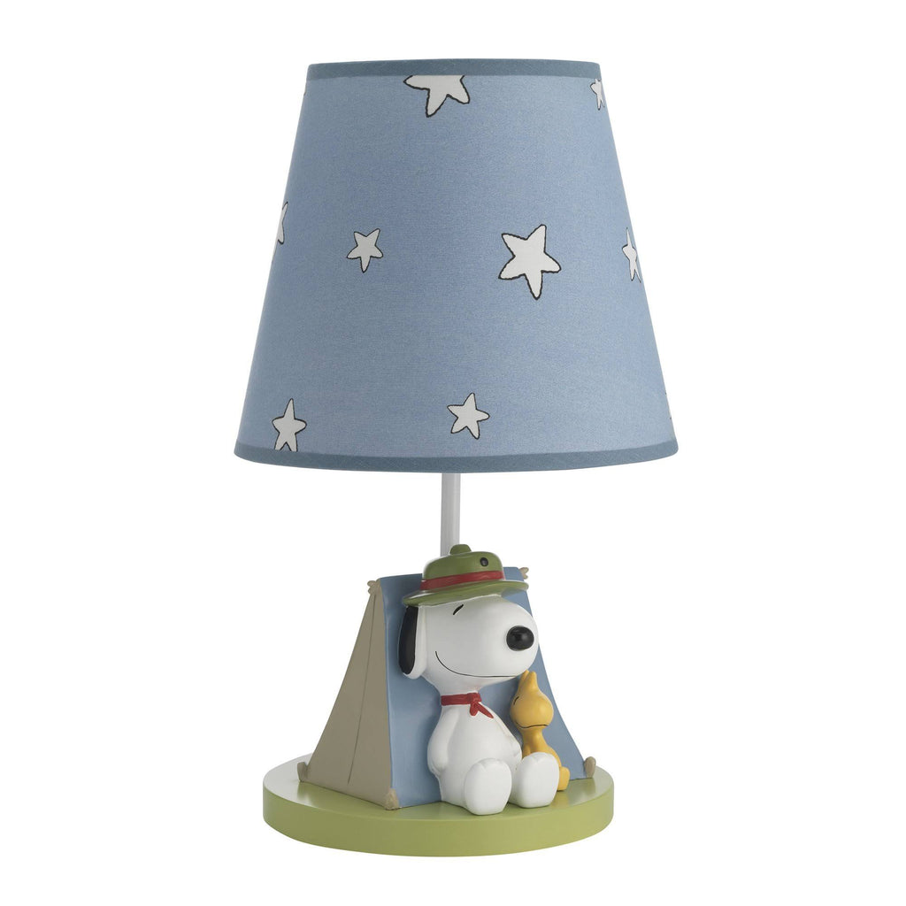 Blue Beige Green Lamp with Shade and Bulb A804468