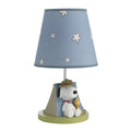 Blue Beige Green Lamp with Shade and Bulb A804468