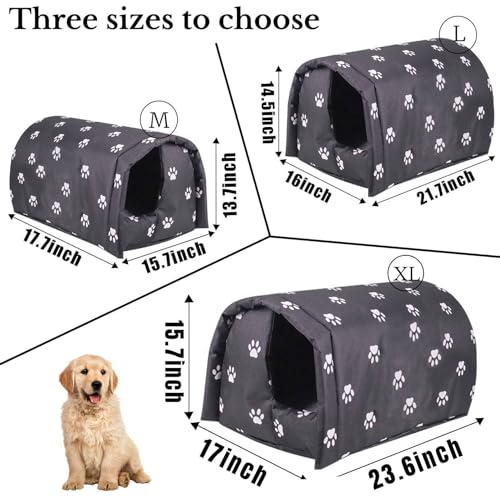 Waterproof Outdoor Cat House Black C32063