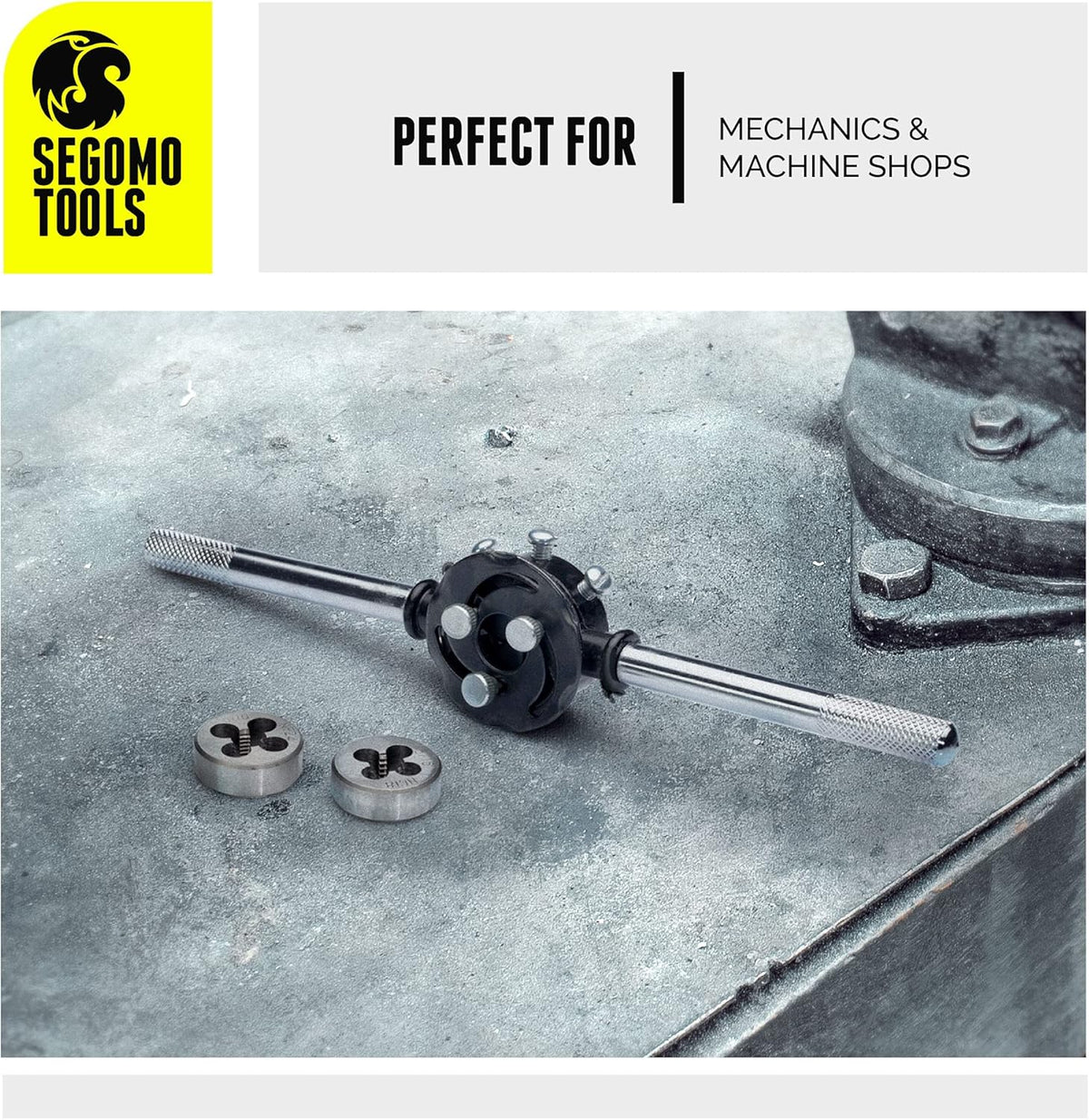 60 Piece Metric & SAE Tap & Die Tool Set with Storage Case L929658